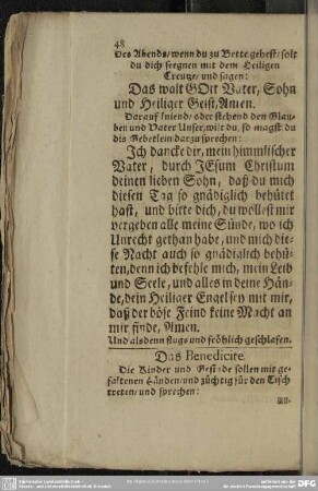 Das Benedicite