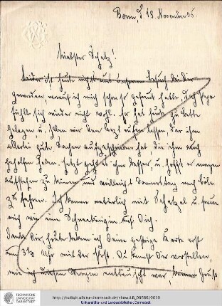 Brief vom 13.11.1905