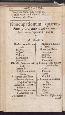 Nuncupationum quarundam plura uno titulo complectentium explicatio