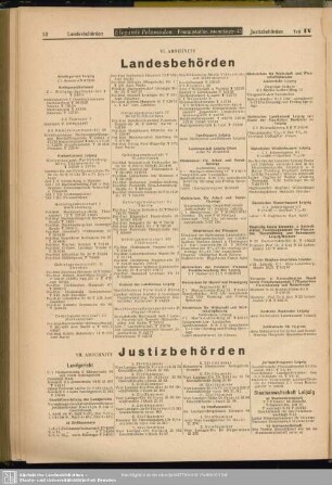 VI. Abschnitt. Landesbehörden