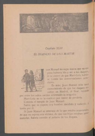 Capítulo XLIII - El silencio de una mártir