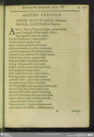 Actus Tertius
