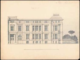 Villa Rütgers, Berlin-Tiergarten Vorprojekt: Ansicht