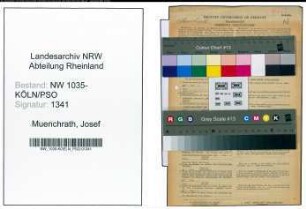 Entnazifizierung Josef Muenchrath , geb. 03.12.1884 (Klempner)
