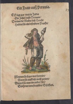 Ein Fraw auß Peruvia.