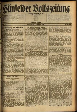 Ausgabe vom Samstag, den 07. Februar 1920.