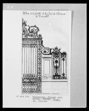 Versailles: Darstellung des Hofgitters