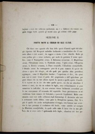Sezione II. Insetti Nocivi Al Ciliegio Ed Alle Ciliege.