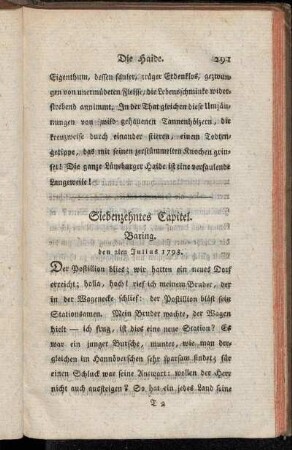 Siebenzehntes Capitel. Baring.