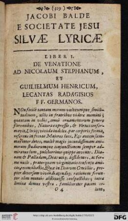 Silvae Lyricae