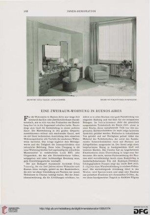Eine Zweiraum-Wohnung in Buenos Aires