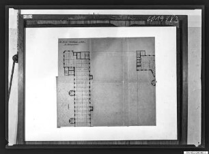 Grundriss Behrensbau IV. Obergeschoss 1916, Teilansicht 3, Foto 1960