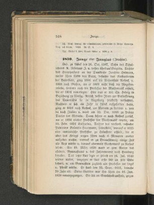 1859. Junge oder Jungius (Joachim).