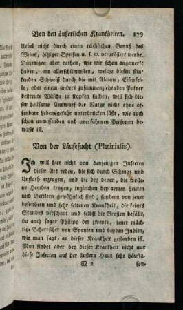 179-182, Von der Läusesucht (Phtiriasis)