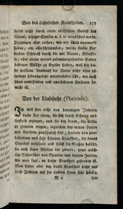 179-182, Von der Läusesucht (Phtiriasis)