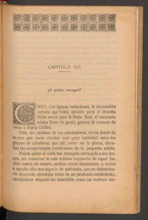 Capítulo XVI - ¿A quién escoges?