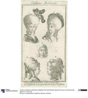 Göttinger Taschenkalender: Berliner Frisuren und Hutmoden