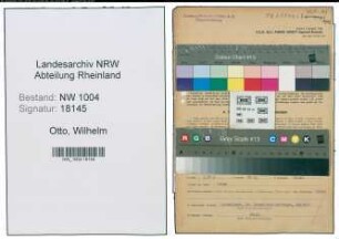 Entnazifizierung Wilhelm Otto , geb. 26.04.1909 (Bueroangestellter)