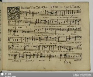 XXXIIII. Alleluia cantate Domino canticum novum