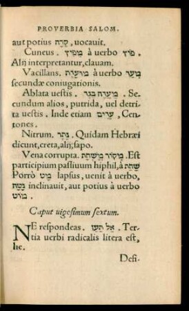 Caput vigesimum sextum.