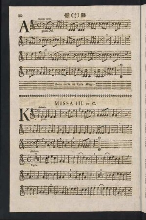 10-19, Missa III. - Missa IV.