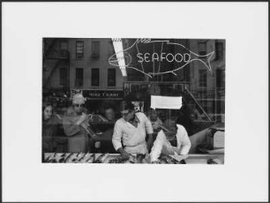 Blick in ein Geschäft mit Meeresfrüchten, New York