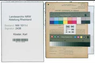 Entnazifizierung Karl Kloeter , geb. 10.11.1891 (Geschaeftsleiter)