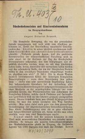 Zeitschrift für praktische Theologie. 10. 1888
