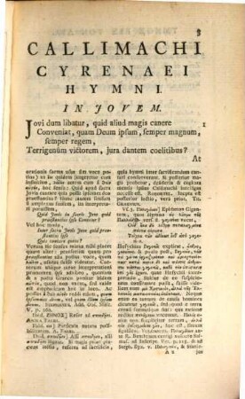 Callimachi Hymni, Epigrammata Et Fragmenta. 1