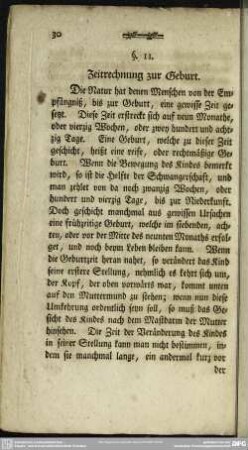 §. 11. Zeitrechnung zur Geburt