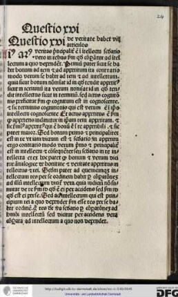 Questio xvi de veritate habet viii articulos.