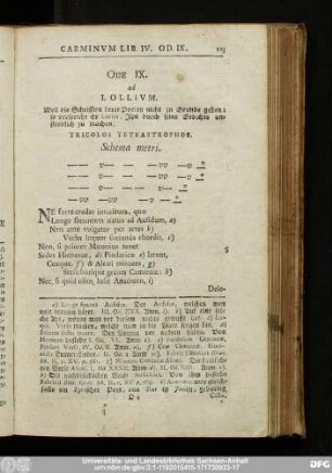 Ode IX. ad Lollium.