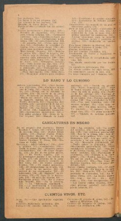 Lo raro y lo curioso