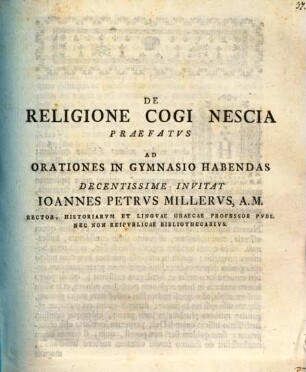 De religione cogi nescia
