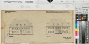 Arnsberg, Regierungshauptgebäude, Dienstvilla, Westansicht, Ostansicht