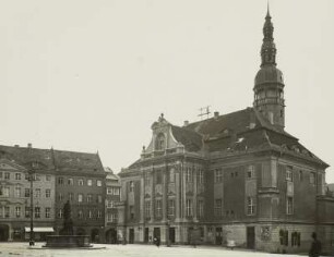 Bautzen, Rathaus vom Fleischmarkt aus