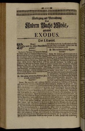 Auslegung und Betrachtung Des Andern Buchs Mosis, genannt Exodus