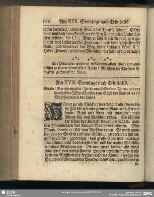 Am XVIII. Sonntage nach Trinitatis