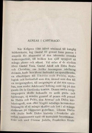 Aeneas I Carthago.