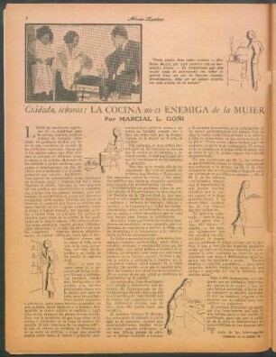 Cuidado, señoras: La cocina no es enemiga de la mujer