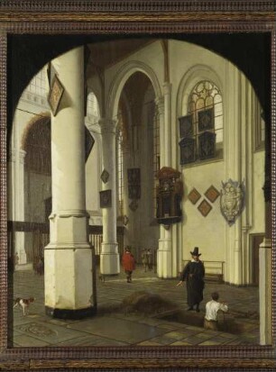 Inneres der Oude Kerk in Delft