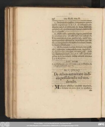Tit. V. (VII. 72.) De rebus autoritate iudicis possidendis vel vendendis.