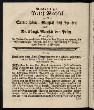 62-88, Merckwürdiger Brief-Wechsel...