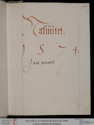 Wolfgang Geuss, Nativität für Pfalzgraf Friedrich IV.