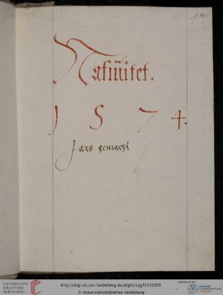 Wolfgang Geuss, Nativität für Pfalzgraf Friedrich IV.