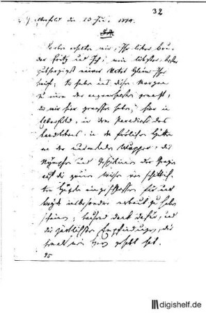 32: Brief von Wilhelm Heinse an Johann Wilhelm Ludwig Gleim