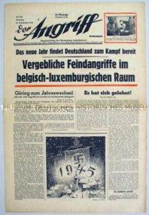 Tageszeitung "Der Angriff" zu den Kämpfen an der Westfront