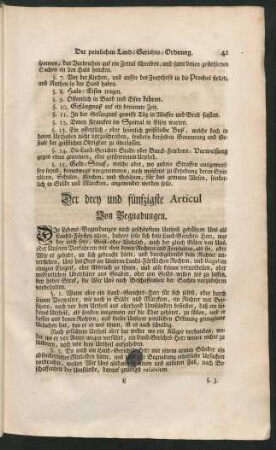 Der drey und fünfzigste Articul Von Begnadungen.