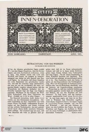 32: Betrachtung von Bauwerken : die Melodie in der Architektur