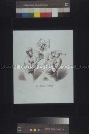 Die Reaktions-Attrappe - Karikatur der 48er Revolution
